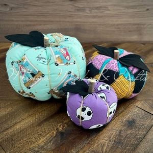 Nightmare Before Christmas Inspired Pumpkin Set (3) 🎃